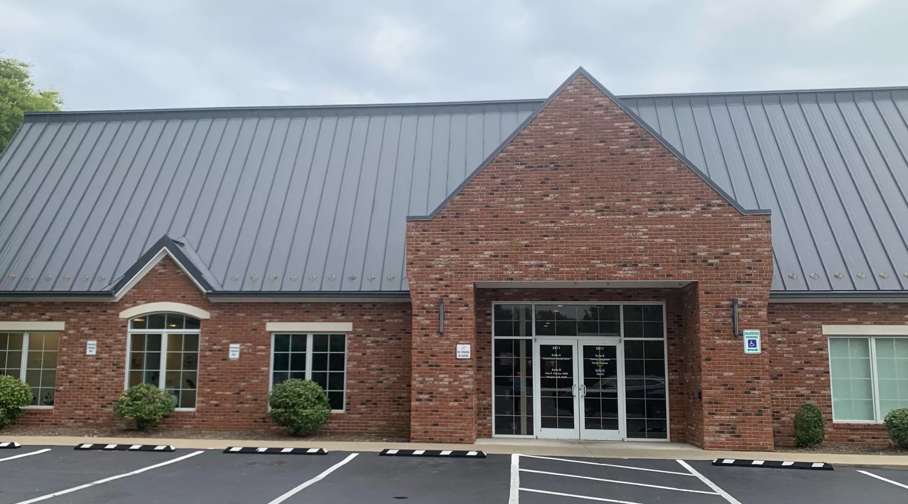 Entrance to 2811 New Hartford Rd. office building